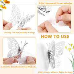 3D Butterfly Wall Stickers
