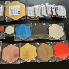 3D Hexagonal Acrylic Mirror Stickers
