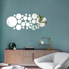 26PCS Crystal Mirror Wall Stickers