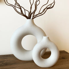 Nordic Ceramic Hollow Vase