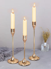 3-Piece Metal Candle Holder Set