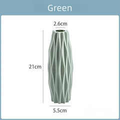 Diamond-Style Plastic Vase