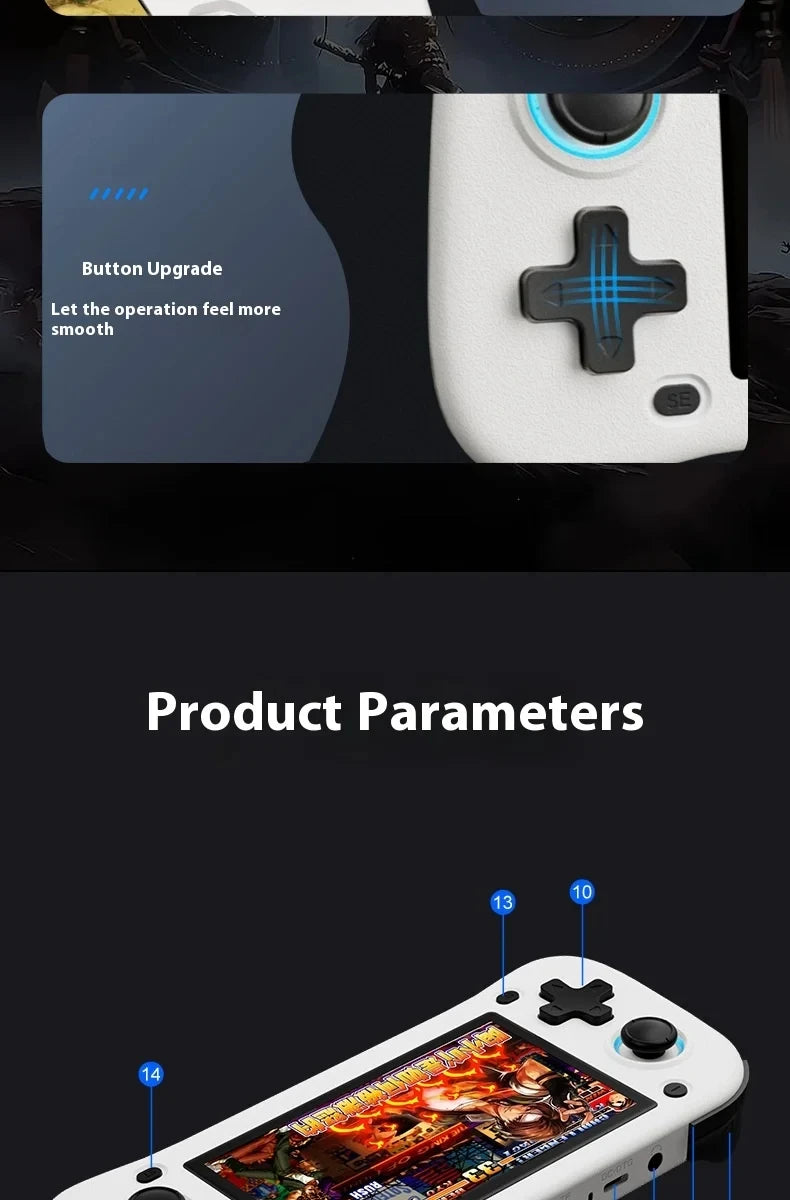 G28 handheld game console landscape square screen portable retro nostalgic open source handheld PSP arcade dual joystick