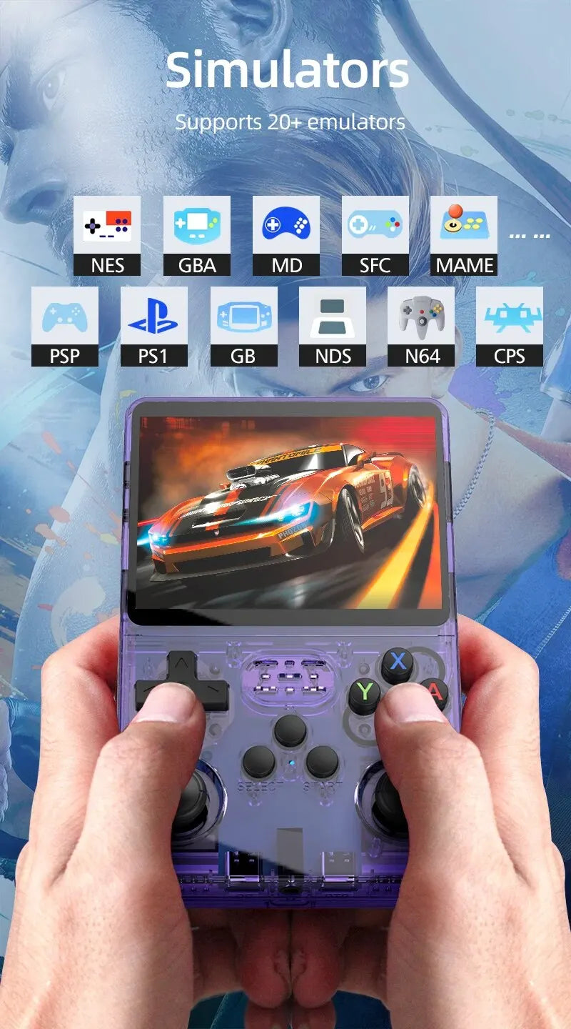 R36S Handheld Game Console Open Source Retro 3.5 Inch IPS Screen Game Console Linux System Screen Portable Pocket Classic Gaming
