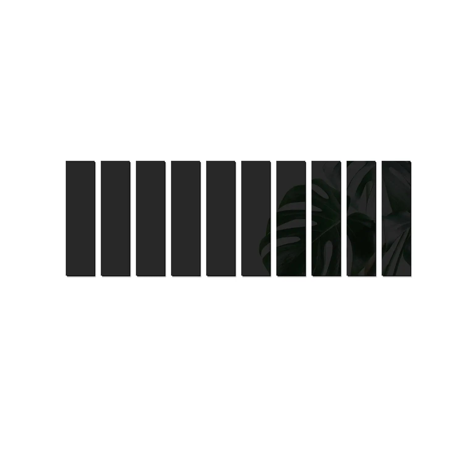 10PCS 3D Striped Mirror Stickers