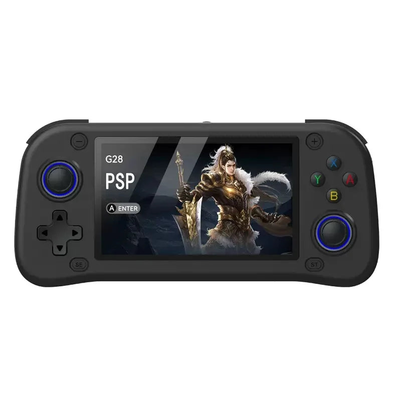 G28 handheld game console landscape square screen portable retro nostalgic open source handheld PSP arcade dual joystick