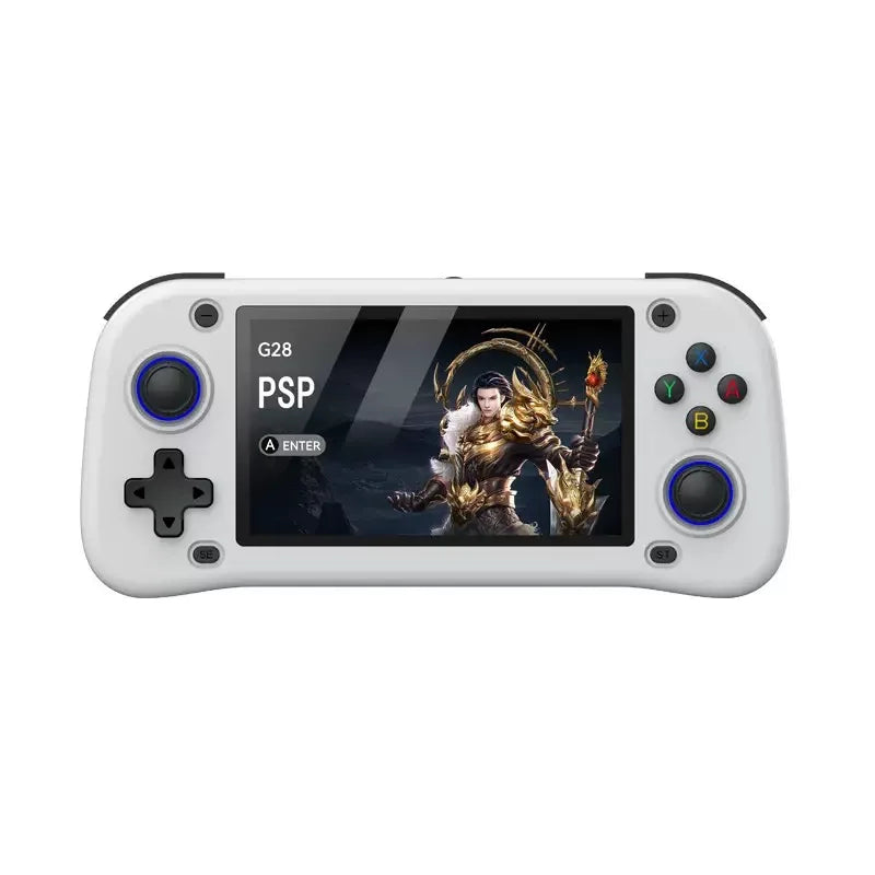 G28 handheld game console landscape square screen portable retro nostalgic open source handheld PSP arcade dual joystick