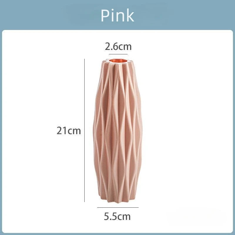 Diamond-Style Plastic Vase