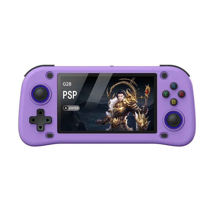 G28 handheld game console landscape square screen portable retro nostalgic open source handheld PSP arcade dual joystick