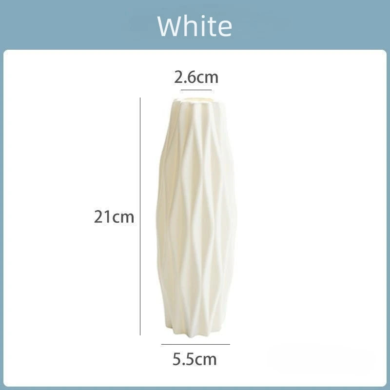 Diamond-Style Plastic Vase