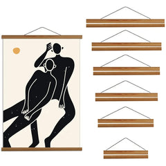 Magnetic Teak Pine Poster Frame