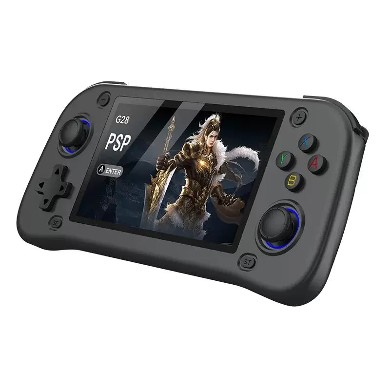 G28 handheld game console landscape square screen portable retro nostalgic open source handheld PSP arcade dual joystick