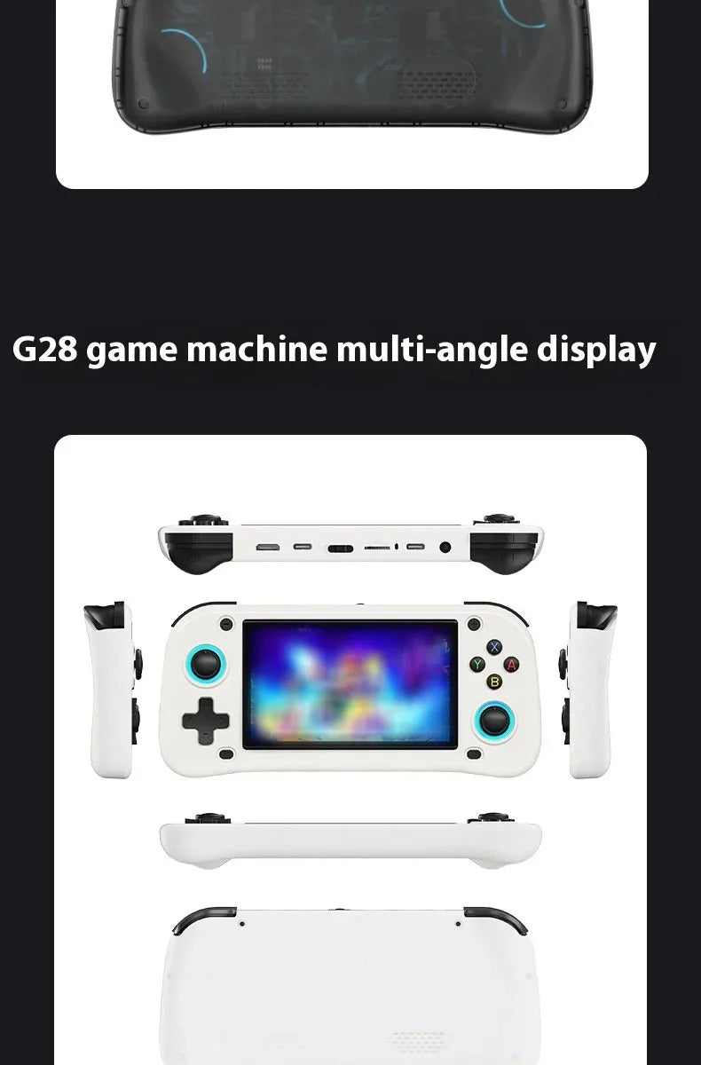 G28 Retro Handheld Video Game Console 64GB 4.3 Inch MIPI Screen Portable Linux System Pocket Player with 128GB 20000+ Games