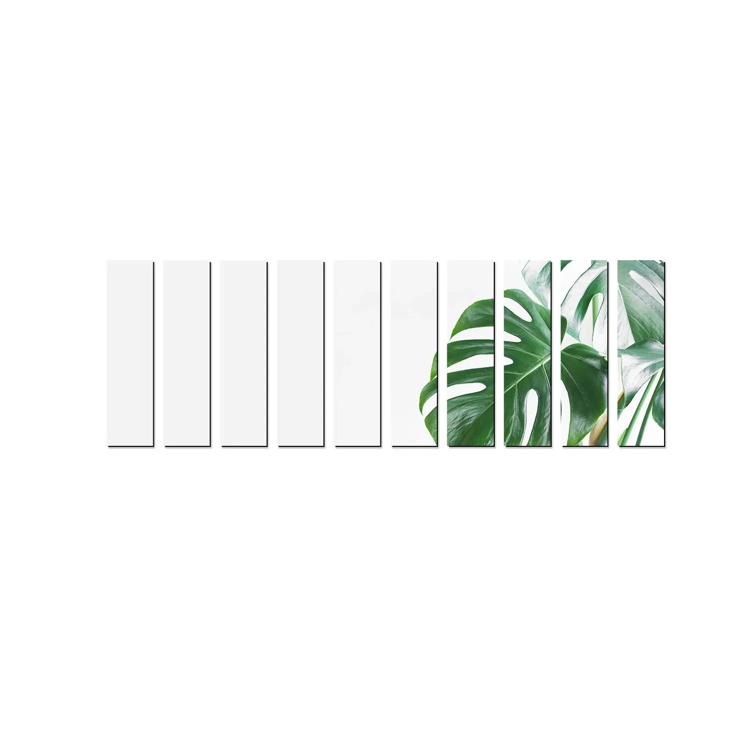 10PCS 3D Striped Mirror Stickers