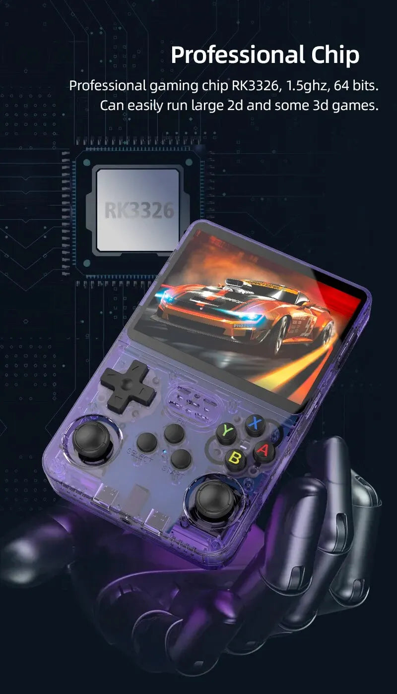 R36S Handheld Game Console Open Source Retro 3.5 Inch IPS Screen Game Console Linux System Screen Portable Pocket Classic Gaming