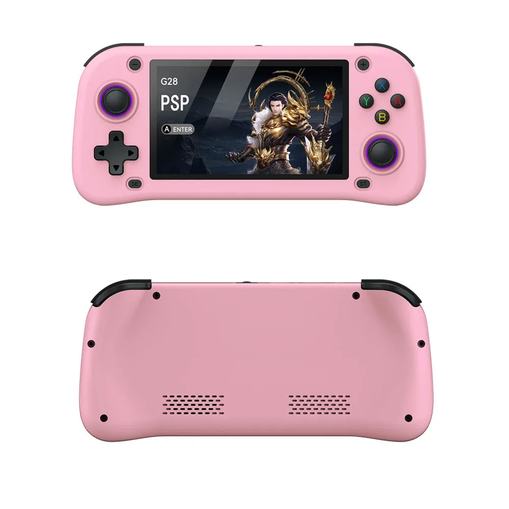 G28 handheld game console landscape square screen portable retro nostalgic open source handheld PSP arcade dual joystick