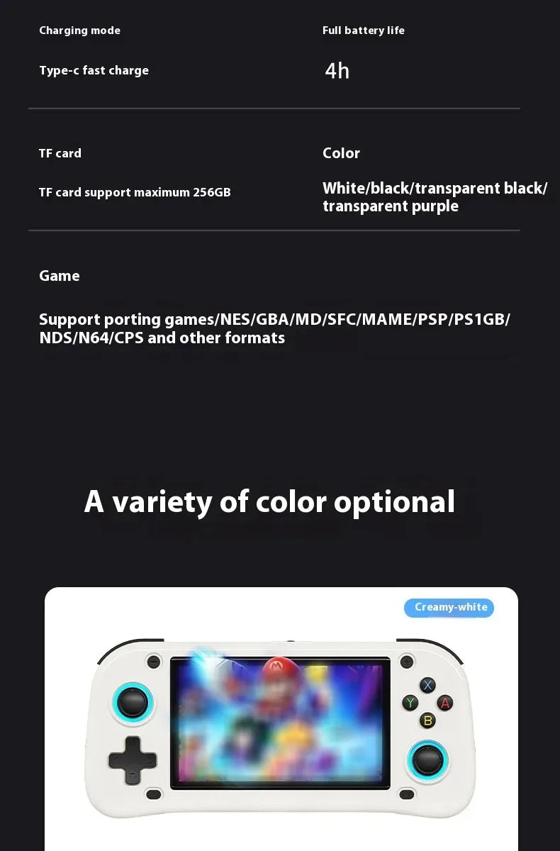 G28 handheld game console landscape square screen portable retro nostalgic open source handheld PSP arcade dual joystick