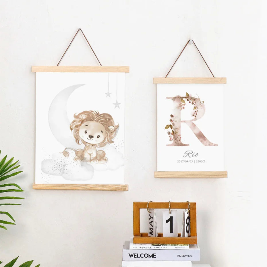 Magnetic Teak Pine Poster Frame