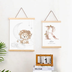 Magnetic Teak Pine Poster Frame