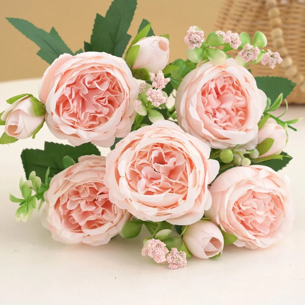 Silk Peony & Rose Bouquet