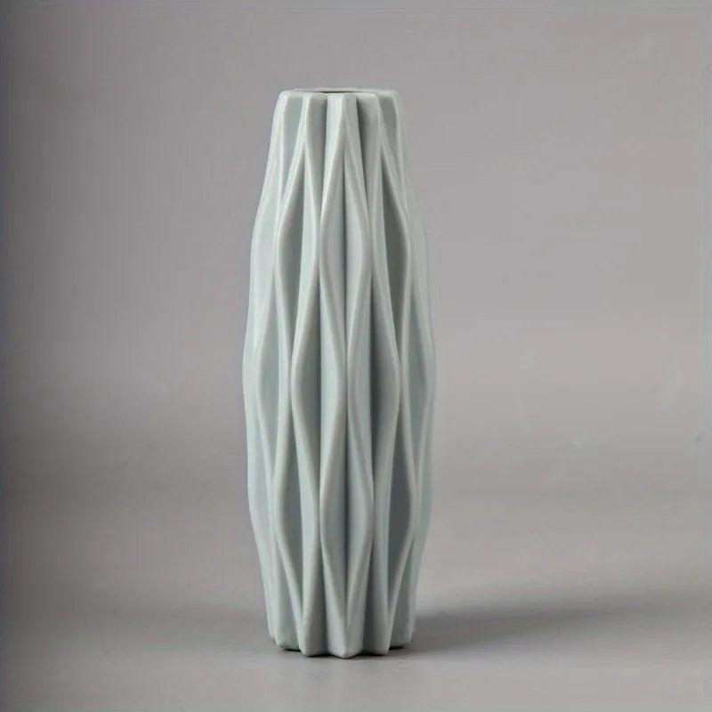 Diamond-Style Plastic Vase