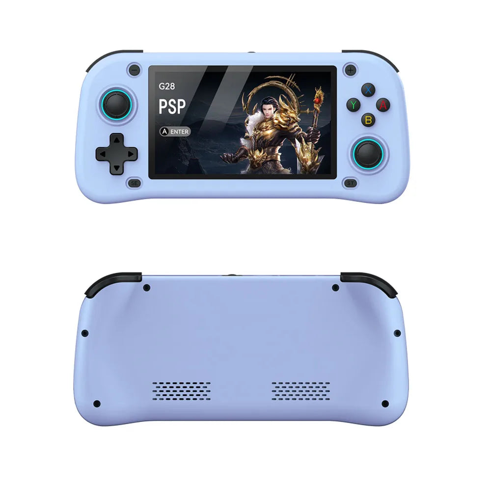 G28 handheld game console landscape square screen portable retro nostalgic open source handheld PSP arcade dual joystick