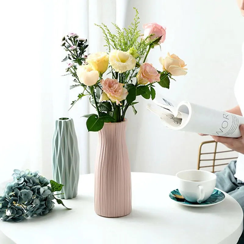Modern Nordic Plastic Flower Vase